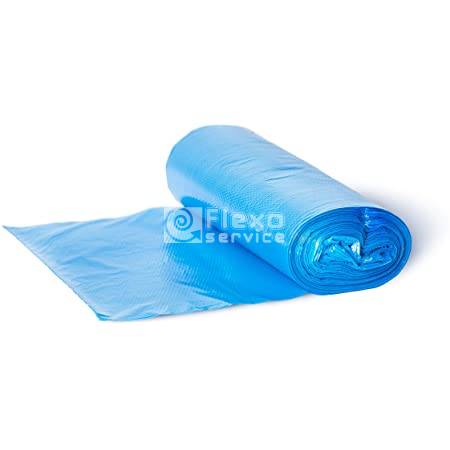 SACCHI PATTUMIERA AZZURRI 55×70 ROTOLO pz.50 - FlexoService